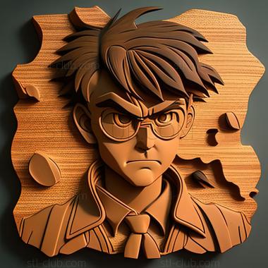 3D model Detective Conan Gosho Aoyama (STL)